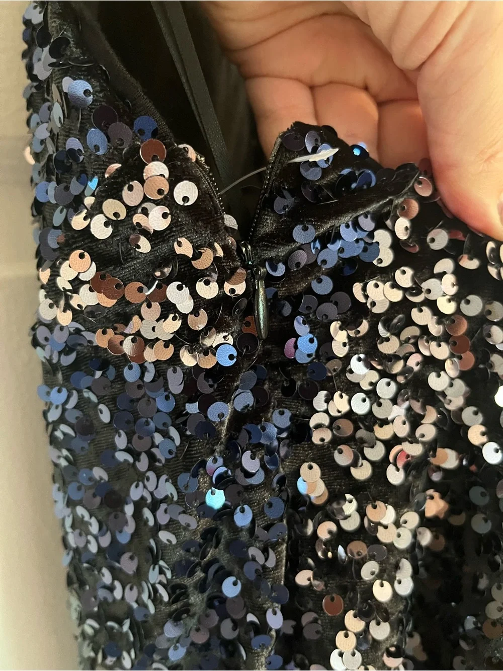 NWT Free People Black Sequin Embellished Gown - Picture 6 of 11